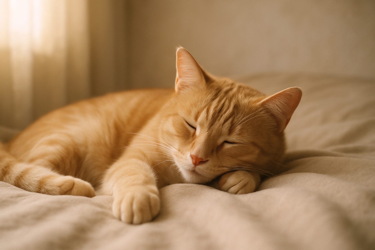 pet calm and relaxed